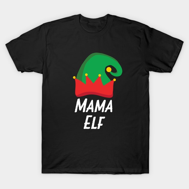 Cute Mama Elf Shirts: Funny Santa's Helper Gifts for Mom T-Shirt by teemaniac